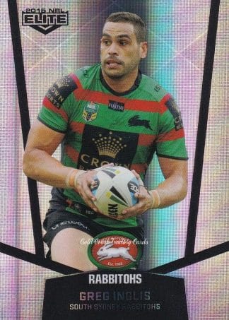 2015 NRL Elite Silver Parallels - P102 Greg Inglis South Sydney Rabbitohs