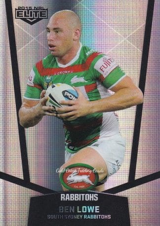 2015 NRL Elite Silver Parallels - P104 Ben Lowe South Sydney Rabbitohs