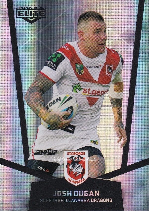 2015 NRL Elite Silver Parallels - P110 Josh Dugan St George Dragons