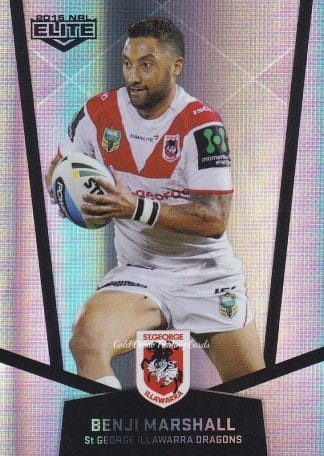 2015 NRL Elite Silver Parallels - P112 Benji Marshall St George Dragons