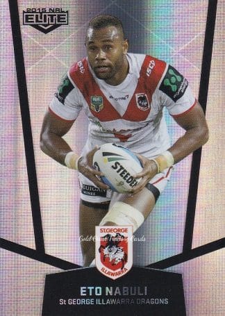 2015 NRL Elite Silver Parallels - P113 Eto Nabuli St George Dragons