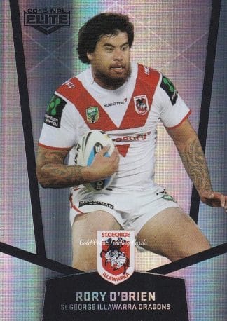 2015 NRL Elite Silver Parallels - P115 Rory O'Brien St George Dragons