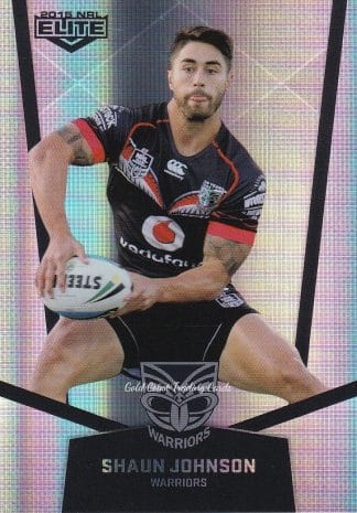 2015 NRL Elite Silver Parallels - P128 Shaun Johnson Warriors