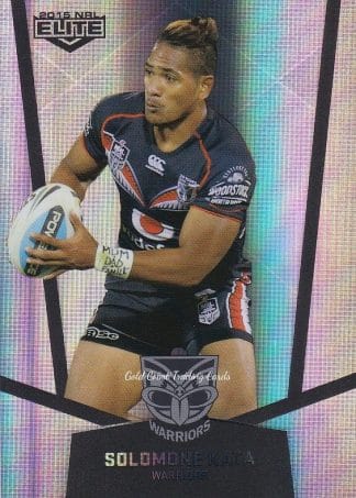 2015 NRL Elite Silver Parallels - P129 Solomone Kata Warriors