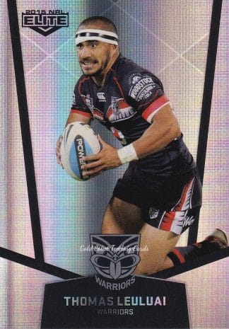 2015 NRL Elite Silver Parallels - P130 Thomas Leuluai Warriors