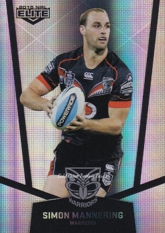 2015 NRL Elite Silver Parallels - P131 Simon Mannering Warriors