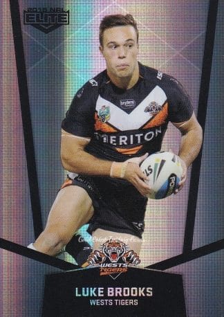 2015 NRL Elite Silver Parallels - P136 Luke Brooks Wests Tigers