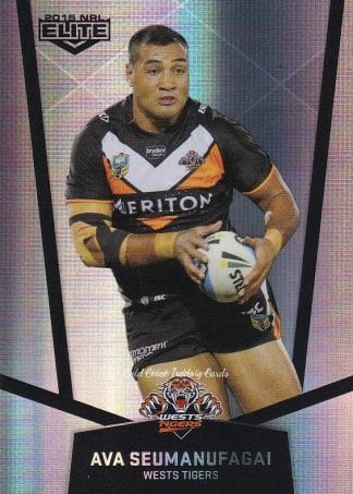 2015 NRL Elite Silver Parallels - P141 Ava Seumanufagai Wests Tigers