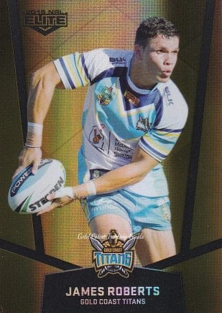 2015 NRL Elite Gold Parallels - PS044 James Roberts Gold Coast Titans
