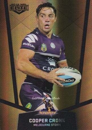 2015 NRL Elite Gold Parallels - PS055 Cooper Cronk Melbourne Storm