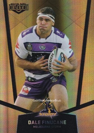 2015 NRL Elite Gold Parallels - PS056 Dale Finucane Melbourne Storm