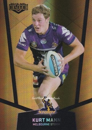 2015 NRL Elite Gold Parallels - PS059 Kurt Mann Melbourne Storm