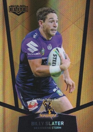 2015 NRL Elite Gold Parallels - PS062 Billy Slater Melbourne Storm