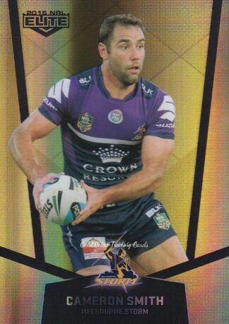 2015 NRL Elite Gold Parallels - PS063 Cameron Smith Melbourne Storm