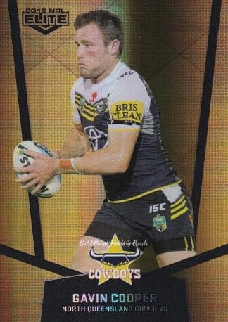 2015 NRL Elite Gold Parallels - PS073 Gavin Cooper North Qld Cowboys