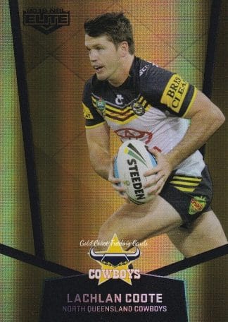 2015 NRL Elite Gold Parallels - PS074 Lachlan Coote North Qld Cowboys