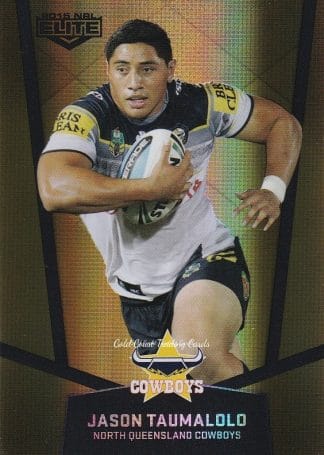 2015 NRL Elite Gold Parallels - PS080 Jason Taumalolo North Qld Cowboys