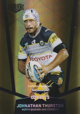 2015 NRL Elite Gold Parallels - PS081 Johnathan Thurston North Qld Cowboys