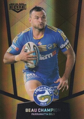 2015 NRL Elite Gold Parallels - PS082 Beau Champion Parramatta Eels