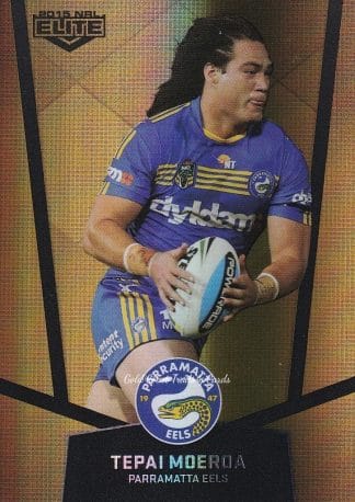 2015 NRL Elite Gold Parallels - PS086 Tepai Moeroa Parramatta Eels