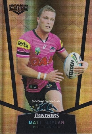 2015 NRL Elite Gold Parallels - PS095 Matt Moylan Penrith Panthers