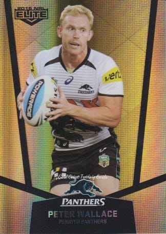 2015 NRL Elite Gold Parallels - PS098 Peter Wallace Penrith Panthers