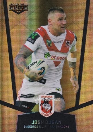 2015 NRL Elite Gold Parallels - PS110 Josh Dugan St George Dragons