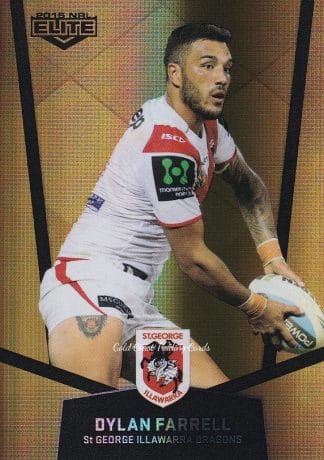 2015 NRL Elite Gold Parallels - PS111 Dylan Farrell St George Dragons