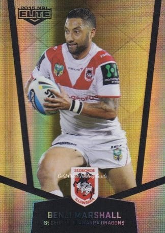 2015 NRL Elite Gold Parallels - PS112 Benji Marshall St George Dragons