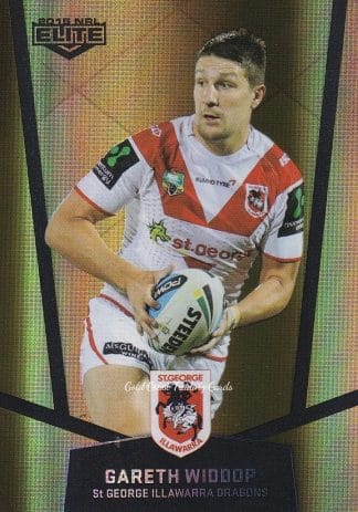 2015 NRL Elite Gold Parallels - PS117 Gareth Widdop St George Dragons