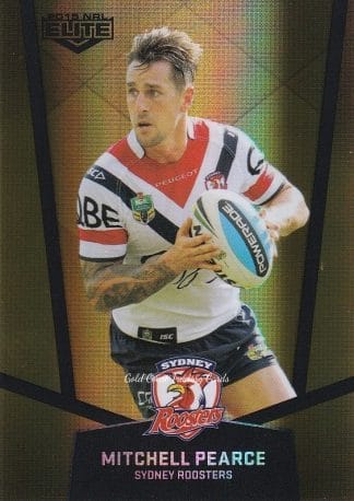 2015 NRL Elite Gold Parallels - PS124 Mitchell Pearce Sydney Roosters