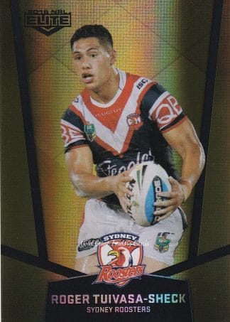 2015 NRL Elite Gold Parallels - PS125 Roger Tuivasa-Sheck Sydney Roosters