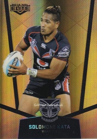 2015 NRL Elite Gold Parallels - PS129 Solomone Kata Warriors