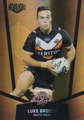 2015 NRL Elite Gold Parallels - PS136 Luke Brooks Wests Tigers