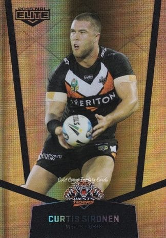 2015 NRL Elite Gold Parallels - PS142 Curtis Sironen Wests Tigers