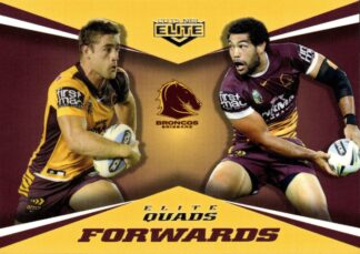 2015 NRL Elite Quads - EQ02 Blair & McCullough Brisbane Broncos