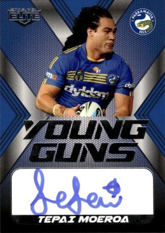 2015 NRL Elite Young Guns Signature - YGS10 Tepai Moeroa Parramatta Eels