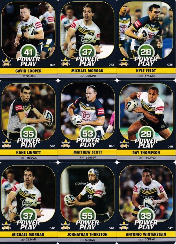 2015 NRL Power Play Base Team Set - North QLD Cowboys