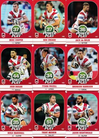 2015 NRL Power Play Base Team Set - St George Dragons