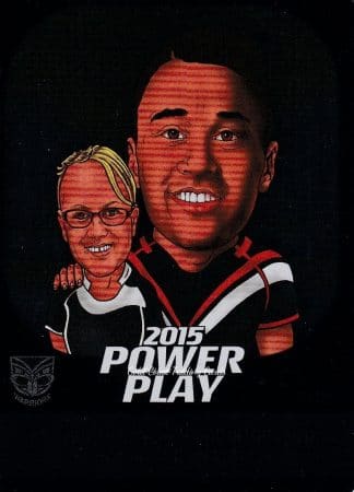 2015 NRL Power Play Fan Card - FC15 Shaun Johnson Warriors