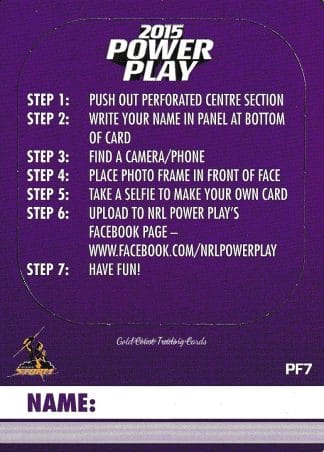 2015 NRL Power Play Photo Frame - PF07 Melbourne Storm