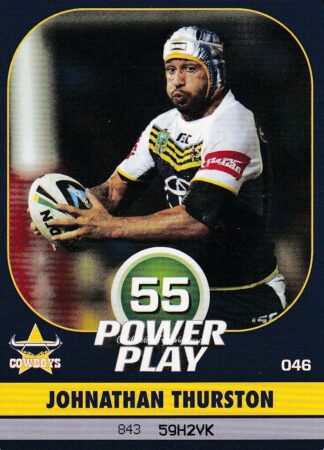 2015 NRL Power Play Common Card - Base 046 Johnathan Thurston North Qld Cowboys