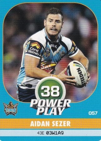 2015 NRL Power Play Common Card - Base 057 Aidan Sezer Gold Coast Titans