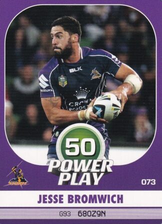 2015 NRL Power Play Common Card - Base 073 Jesse Bromwich Melbourne Storm
