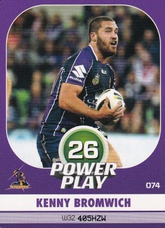 2015 NRL Power Play Common Card - Base 074 Kenny Bromwich Melbourne Storm