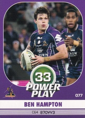 2015 NRL Power Play Common Card - Base 077 Ben Hampton Melbourne Storm