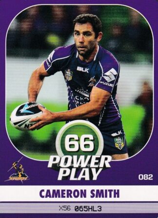 2015 NRL Power Play Common Card - Base 082 Cameron Smith Melbourne Storm
