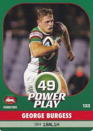 2015 NRL Power Play Common Card - Base 133 George Burgess South Sydney Rabbitohs
