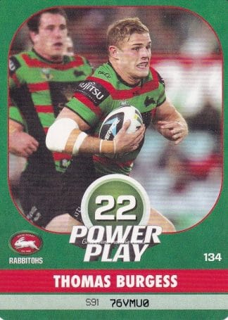 2015 NRL Power Play Common Card - Base 134 Thomas Burgess South Sydney Rabbitohs
