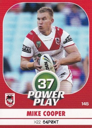 2015 NRL Power Play Common Card - Base 145 Mike Cooper St George Dragons